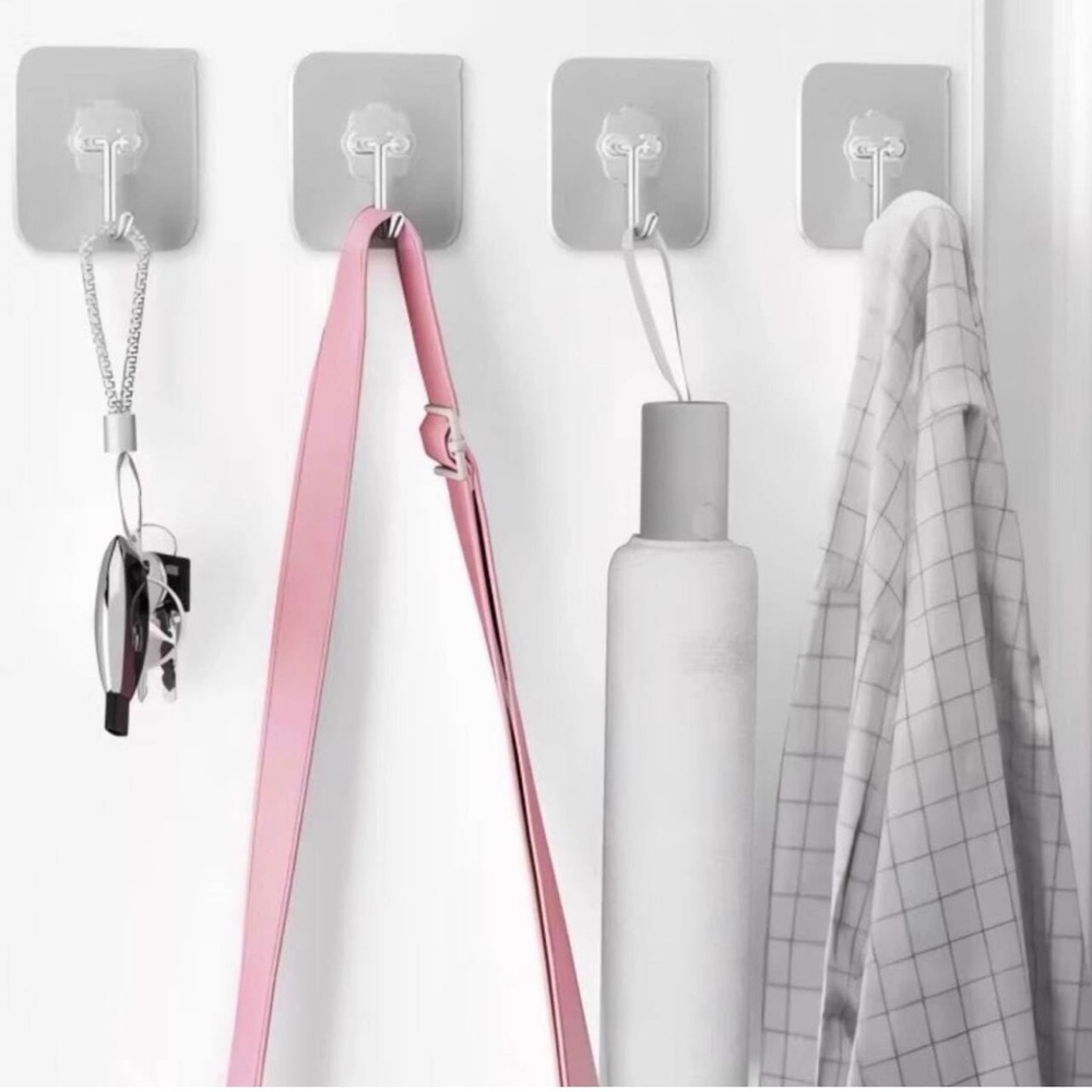 Modern Gray Wall Hooks Set